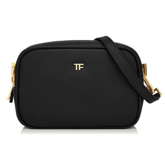 Tom Ford Handbags - Tom Ford Black Leather Bag Crossbody Women's Camera Bag Logo New in Box BNIB